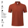 Camisa Polo Rayada Bicolor de Seda de Hielo Ropa de Trabajo al por Mayor Publicidad de Empresa Manga Corta Personalizada Ropa de Trabajo de Negocios de Alta Gama