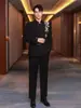 Ropa Nueva para Hombre Estilo Chino, Traje Zhongshan para Novio de Boda, Nuevo Modelo 2026 Traje de Boda, Conjunto de Traje de Compromiso, Traje Tang Tradicional Estilo Chino