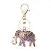 Llavero de Elefante de Nariz Larga Pintura Metálica Elefante de Aceite Bolsas de Diamantes Colgante Atracciones Turísticas de Tailandia Regalos al por Mayor