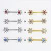 Anillos para Pezones de Circonio Europeo y Americano, Joyería de Perforación de Moda, Aretes para Pezones, Anillos para Pezones de Acero Inoxidable, Joyería para Perforaciones, Joyería para el Pecho