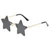 Nuevas Gafas de Sol Metálicas Personalizadas de Estrella de Cinco Puntas Moda Europea y Americana Gafas de Sol Marinas Gafas de Sol Divertidas Transfronterizas