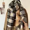 Lenço Versátil Estilo Coreano Outono Inverno Novo Aquecedor de Pescoço Falso Caxemira Moda Feminina Fofo Espessado Versão Coreana Xale Quente para Casal