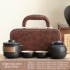 Conjunto de Chá Portátil para Viagem Pequeno Conjunto Doméstico Simples Portátil Copo Expresso Chaleira para Acampamento ao Ar Livre Xícara de Chá Kung Fu