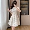 Nuevo Estilo de Verano 2024 Nuevo Vestido Cheongsam Corto Blanco Chinoiserie Falda Corta Pequeña Slim Falda Blanca Pequeña Verano para Mujer