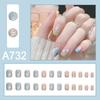 Outono e Inverno Patch de Unha Flor Tulipa de Aparência Sofisticada Manicure Curta Vestível Adesivo Popular Decalque Unhas Postiças