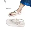 Sandalias para Mujer 2026 Verano Nuevo Estilo Tacón Plano Estilo Chanel Versátiles de Moda Calzado Romano Antideslizante Chanclas de Playa para Mujer