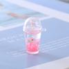 Urso Luminoso Simulado Fruteira Joia Miniatura Copo de Mousse DIY Chaveiro de Carro Pingente Artesanal