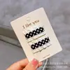 Estilo Coreano Punto de Lujo Ligero Sello para Flequillo Todo Incluido Pinza de Tela Pinza Ajustada para Flequillo Infantil Pinza Lateral para Estudiantes de Primaria Sello para Cabello Suelto Femenino