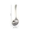 Factory Direct estilo coreano lixamento 304 aço inoxidável aprofundando colher de sopa criativa Big Head bebendo sopa colher ramen Colher de sopa shell