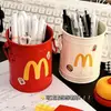 Portalápices Lindo y Creativo con Estética Vintage, Decoración Elegante y Única para Escritorios de Estudiantes y Almacenamiento de Papelería de Oficina