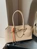Bolso Tote Extranjero Individual de Alta Clase de Gran Capacidad para Mujer 2025 Nueva Moda Simple Bolso de Hombro Portátil