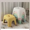 Taburete Pequeño para el Hogar, Taburete Bajo, Banco Pequeño de Plástico, Silla Resistente para Niños, Reposapiés Engrosado, Baño Antideslizante Sala de Estar