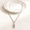 Cadena de suéter de acero de titanio explosiva para mujer, moda europea y americana, versátil, estilo hip-hop, cadena gruesa que conserva el color de alta calidad, joyería para parejas