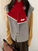 Bufanda de punto 100% lana con cuello cruzado, nuevo modelo otoño e invierno, cálida y versátil, calentador de cuello corto, fabricante para comercio transfronterizo