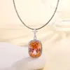 2024 novo Huabi joias cobre banhado a ouro simulação ninho de pássaro corte cor tesouro moda pingente colar 15*20