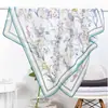 Novo Estilo Verão Fino Lenço Quadrado 70cm Lenço de Seda Pequeno Moda Coreana Lenço de Pescoço Pequeno Decoração de Roupa Lenço de Pescoço com Proteção Solar