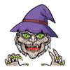 Nuevas Pegatinas de Halloween para Carrocería de Coche Nuevo Transfronterizo Fantasma Bruja Decoración de Coche Pegatinas de Coche Pvc Autoadhesivas