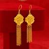 Escaparate de Joyería de Oro, Joyería para Bodas, Aretes de Oro Imitación, Anillos, Colgantes de Oreja, Aretes de Novia, Estilo Étnico
