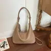 Bolsa Casual Lisa Tipo Bolinho para Mulheres, Nova Bolsa Tote Vintage Outono 2026, Bolsa Transversal de Grande Capacidade para o Dia a Dia