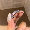Anillo de Flor Colorido Dopamina de Verano, Estilo de Nicho de Alta Gama, Versátil y Único, Anillo de Dedo de Diseño Simple, Joyería de Moda