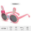 Novos Óculos de Sol Fashion Desenho Animado para Crianças Tpee Silicone Macio Coelho Alta Definição Polarizados Óculos de Sol Divertidos para Crianças para Mulheres