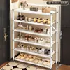 Zapatero para entrada de casa, multicapa, simple, plegable, sin instalación requerida, zapatero económico para apartamentos de alquiler, herramienta mágica para almacenamiento de zapatos