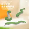 Juguete para gato con papel arrugado, serpiente verde pequeña, palo con hierba gatera para provocar, eliminador de aburrimiento, juguete masticable duradero para pasear al perro, juguete para mascotas que consume energía