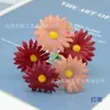 Cadena de Flores Artificiales Crisantemo Phoenopsis para Decoración del Hogar Kit de Materiales DIY, Materiales para Caja de Flores, Adornos para el Cabello de Flores de Seda, Haciendo 5 Margaritas Pequeñas