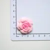 Colección Simulación Rosa Camelia Accesorios de Resina DIY Pegamento Crema Carcasa de Teléfono Móvil Zapatos con Agujeros Hebilla Material Horquilla