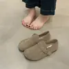 Mocasines Planos para Mujer Birkenstock Otoño 2025 Nuevos Lindos Retro de Punta Grande Birkenstock Zapatos Slip-On