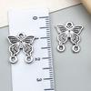 Aleación de Plata Antigua Serie Animales Colgante de Mariposa Calado Artificial Accesorios de Joyería DIY Transfronterizo Amazon