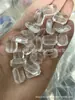 Atacado Acrílico Transparente Longo Octogonal Furo Reto Furo Cruzado Contas DIY Joias Decorativas Cortina de Contas Partição Material de Contas Soltas