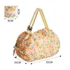Bolsa de Compras Plegable No Tejida para Viaje de un Solo Hombro Portátil Engrosada de Gran Tamaño Bolsa para la Colocación de Comestibles Supermercado Bolsa de Compras Ecológica Venta al por Mayor
