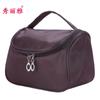 Nova Bolsa de Armazenamento de Tecido de Nylon de Cor Sólida Grande Capacidade Bolsa de Higiene Pessoal Portátil Bolsa de Cosméticos Bolsa de Mão Atacado