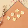 Accesorios para Joyería DIY Colgante de Flor de Ciruelo de Doble Cara de Aleación de 8 mm Etiqueta de Flor Pequeña Hecha a Mano Colgante Electrochapado Pieza de Flor de Ciruelo
