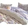 Exclusivo Transfronterizo Estilo Coreano Sencillo y Elegante Juego de Cuatro Piezas y Juego de Tres Piezas para Niñas Buenas Transforma Instantáneamente Tu Habitación en una Habitación de Princesa