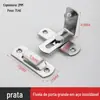 Fechadura Trava de Porta de Aço Inoxidável Antifurto Pino Deslizante de Porta Trava de 90 Graus Porta Deslizante Plana Esquerda e Direita Trava de Porta para Animais Porta de Celeiro