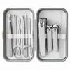 Conjunto de Cortadores de Unha 7 Peças Atacado Cortadores de Unha de Aço Inoxidável Tesoura de Unha Embalado Ferramentas Portáteis para Pedicure Conjunto de Beleza