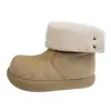 Botas de neve Sangpo de lapela two-wear femininas de inverno com pelúcia extra grossa quentes sapatos de algodão grandes do Nordeste botas curtas Birken