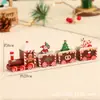 Trem de Madeira de Natal Presente para Crianças Enfeites de Mesa de Natal Presente para Eventos Presente Criativo