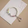Jingdezhen nova pulseira de cerâmica pulseira de coração de menina infantil círculo único joia desenho animado fofo suprimento de barraca atacado