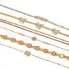 Jieding Pulsera de Acero Inoxidable Zirconia Estilo Europeo y Americano para Mujer Joyería de Lujo Ligero Gama Alta Acero de Titanio Antidesvanecimiento Joyería Estilo Caliente Transfronterizo