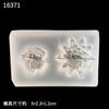 Molde de silicona para espejo con forma de flor, hecho a mano, para colgante, con forma de gota de cristal