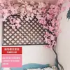 Ramas de Sakura, Flores Artificiales, Ramas de Flor de Durazno de Plástico, Enredaderas de Flores, Árboles de Flor de Cerezo, Decoración Suave para el Hogar, Flores Simuladas, Decoración del Hogar