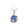 Temporada de Regreso a Clases Colgante Llavero Pvc Goma Blanda DIY Hebilla Decoración Mochila Temporada de Regreso a Clases Llavero Regalo Amazon