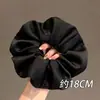 Elástico de cabelo com laço de renda francesa, scrunchie oversized, estilo casual, acessório de cabelo para coque elegante, faixa de cabelo, elástico de cabelo grande para mulheres