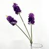 Jacinto flor artificial 3 horquillas lavanda decoración de boda arreglo floral camino plomo hogar selección alta exterior disparo flores artificiales