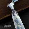 Corbata de 8 cm de ancho con patrón anudada a mano para hombre, Ropa formal de traje de alta gama, Corbata larga para anfitrión de banquete de negocios