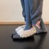 Sapatos Peludos com Salto Grosso e Bico Quadrado para Mulheres, Novo Estilo Inverno 2026, Sapatos Mary Jane Texturizados, Sapatos de Salto Único com Lã Adicionada para Aquecimento, Sapatos Pequenos de Couro