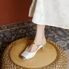 Mules Populares de Punta Cerrada para Mujer, Nueva Moda Verano 2026 Sandalias Casuales Cómodas Slip-On con Tacón Grueso para Mujer
